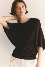 H&M Fine-knit Cape Top