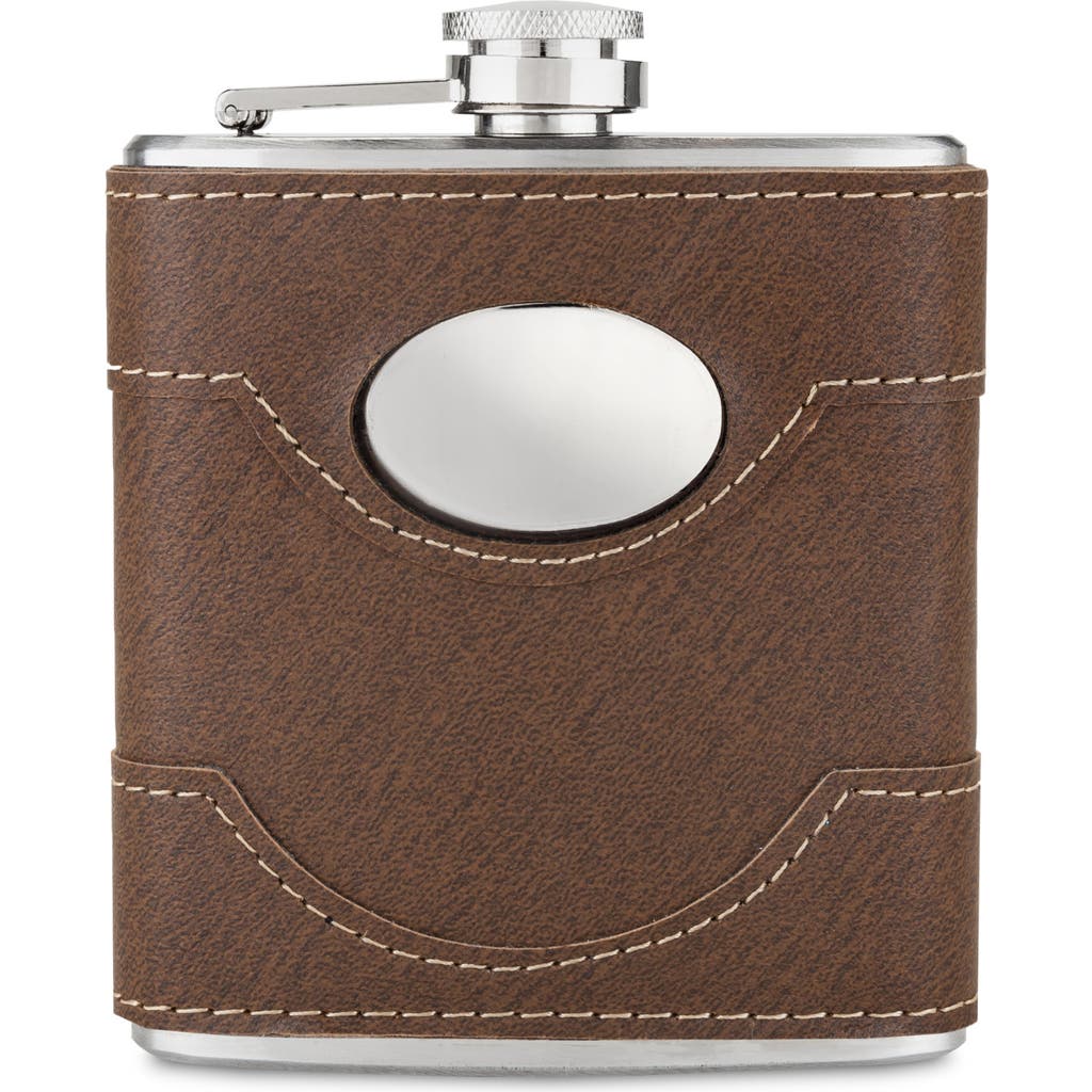 Twine Bootlegger 6oz Flask In Brown