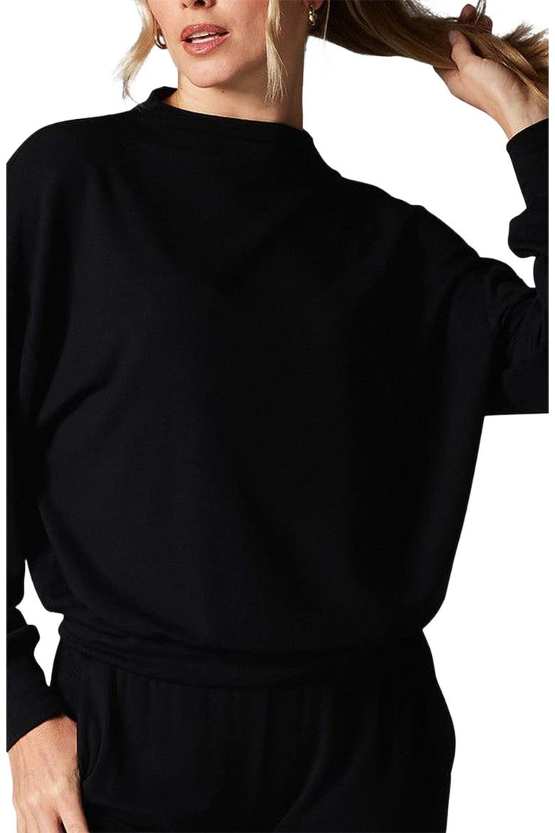 Slope Crew Sweatshirt, Alternate, color, EBONY