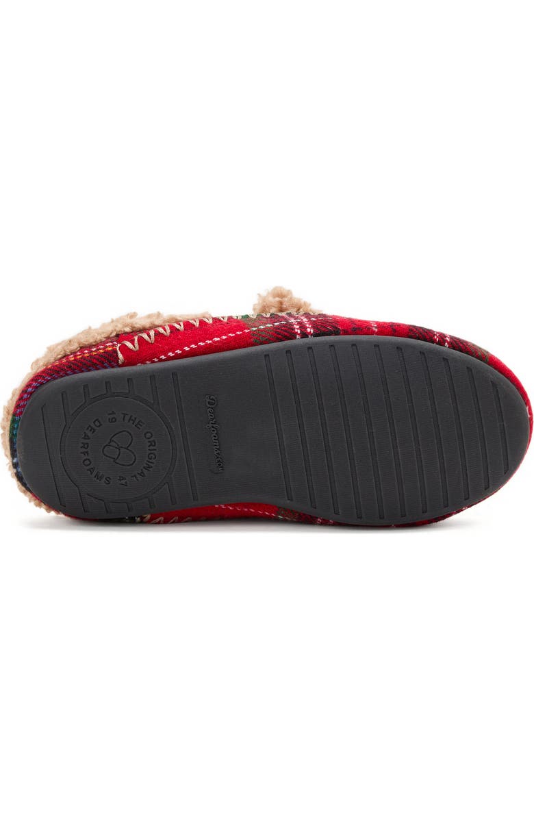 DEARFOAMS Lil Bear Closed Back Slipper, Alternate, color, Plaid