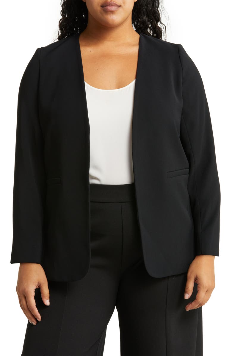 Nordstrom Open Front Collarless Blazer, Main, color,