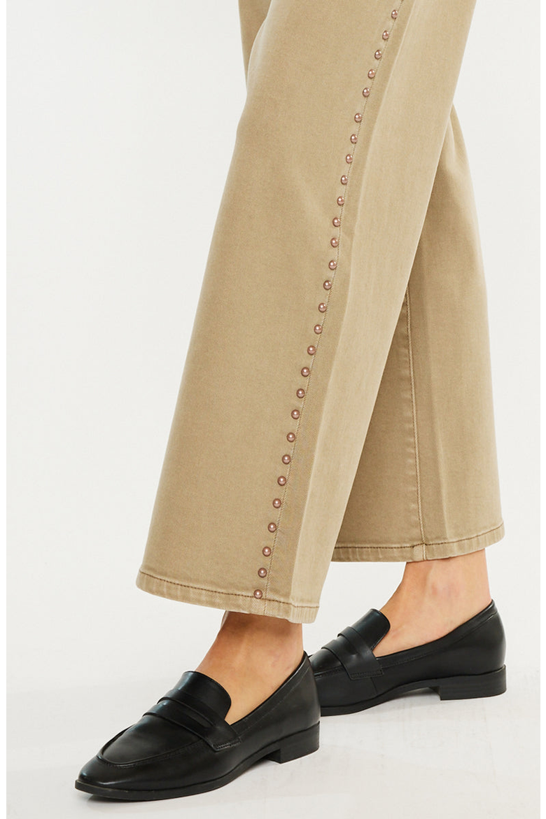 Ellie Mid Rise Wide Leg Jeans, Alternate, color, Tan Wash