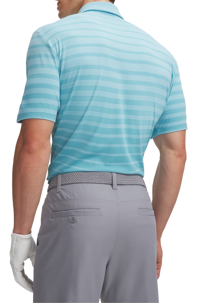 Under Armour UA ArmourDry Stripe Performance Golf Polo, Alternate, color, Blue Haze