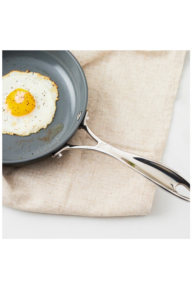 Release 10-Inch Hard-Anodized Aluminum Fry Pan, Alternate, color, BLACK