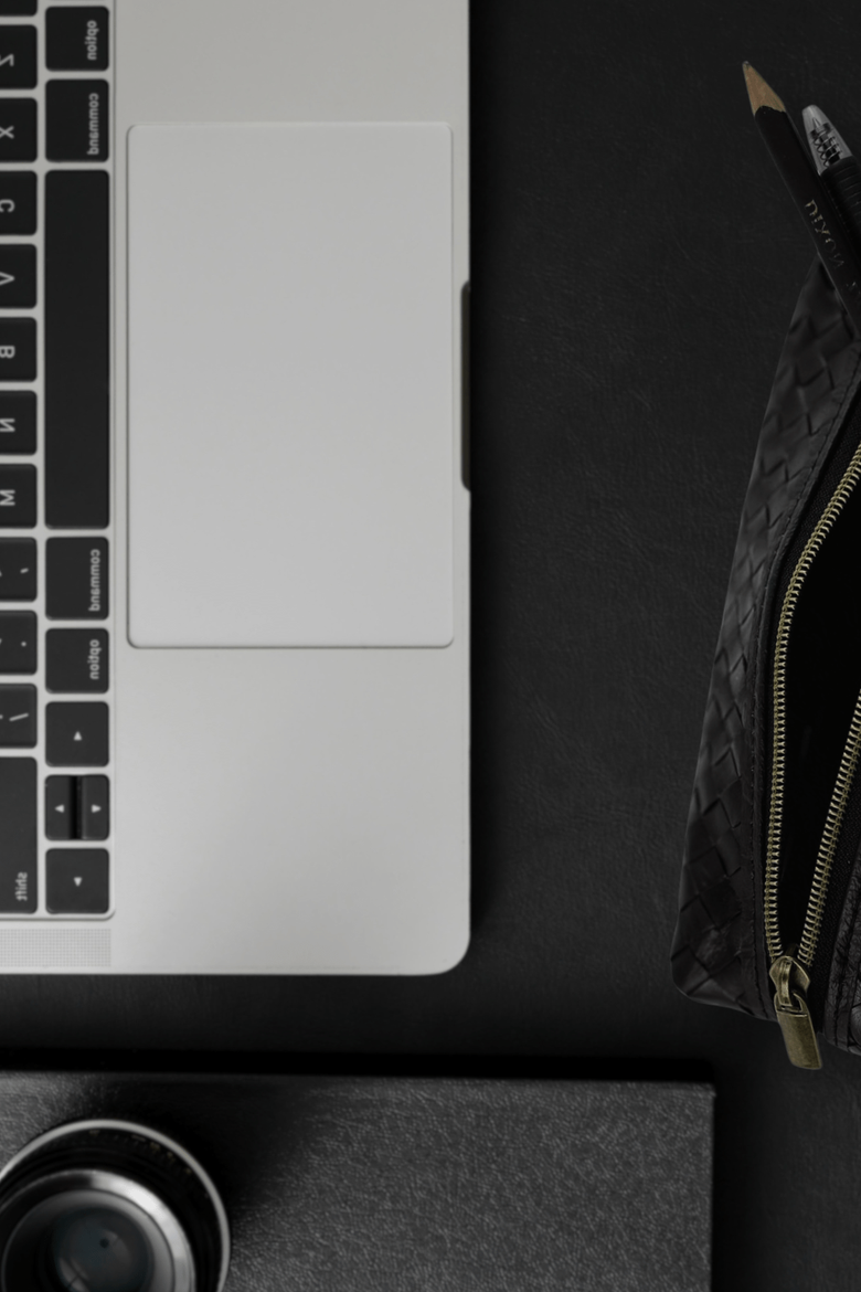Woven Pencil Case, Alternate, color, Black