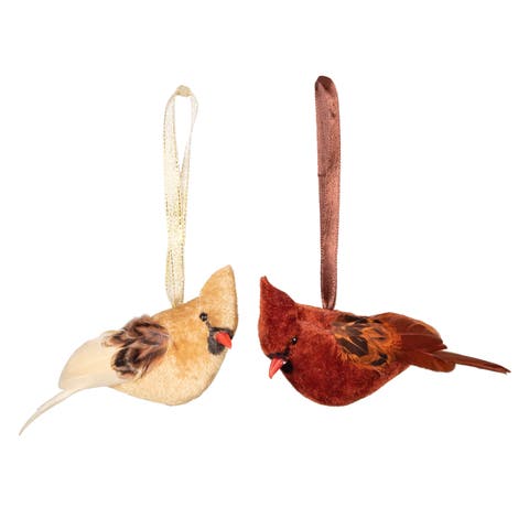 Canary Cardinal Ornament A/2