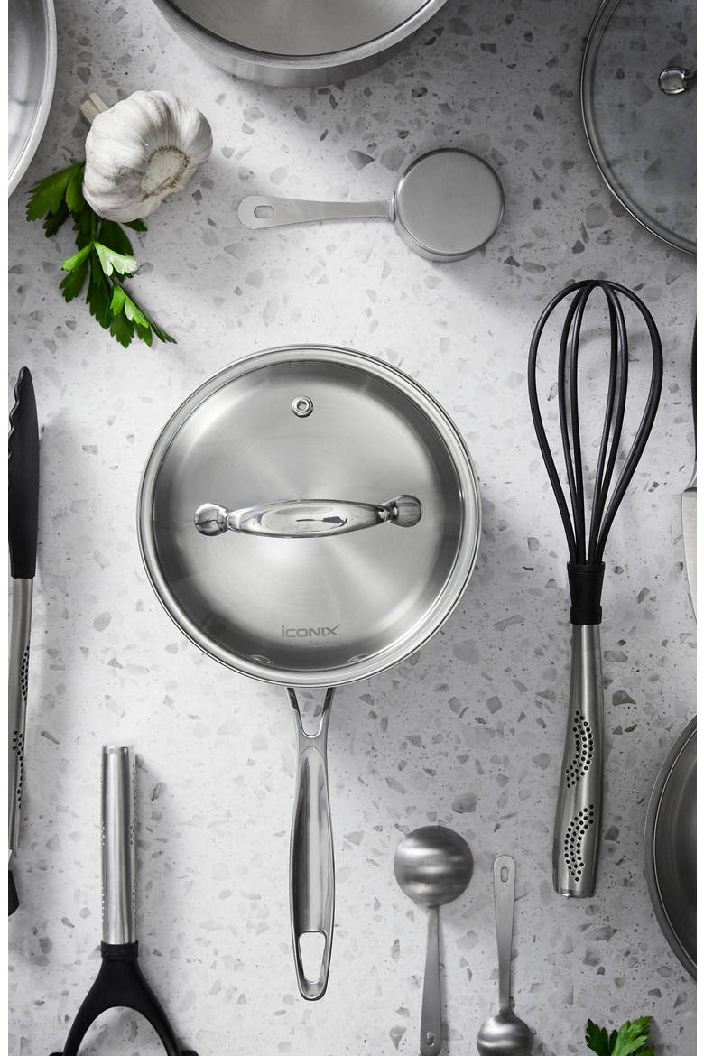 iconiX™ 1.9 Qt Saucepan with Lid, Alternate, color, SILVER