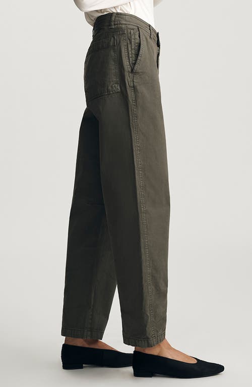 Mavi Jeans Edition High Waist Wide Leg Twill Pants In Black
