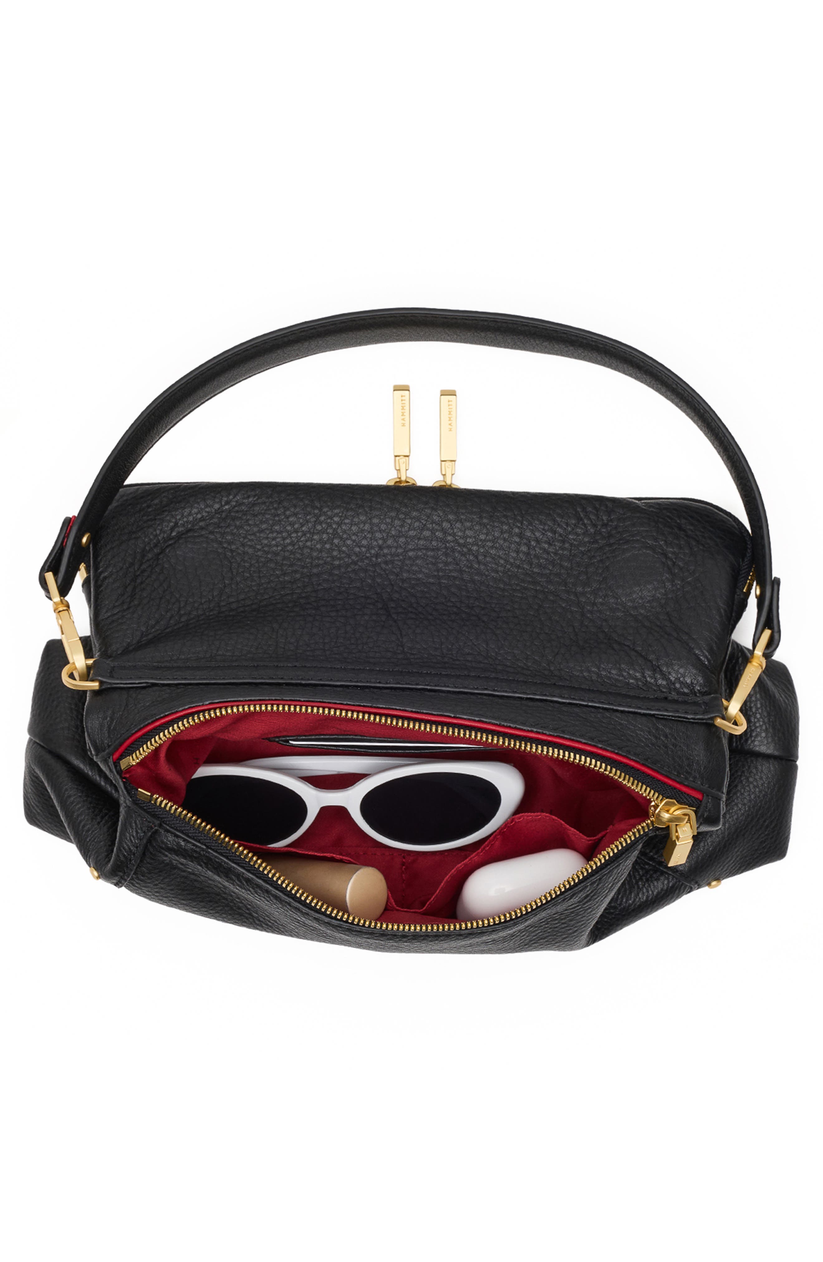 Beverly Medium Leather Shoulder Bag, Alternate, color, STARLIGHT/ BRUSHED GOLD