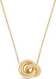 Bony Levy 14K Gold Interlocking Circles Pendant Necklace