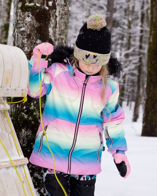 Deux Par Deux Two-piece Play Snowsuit In Multi