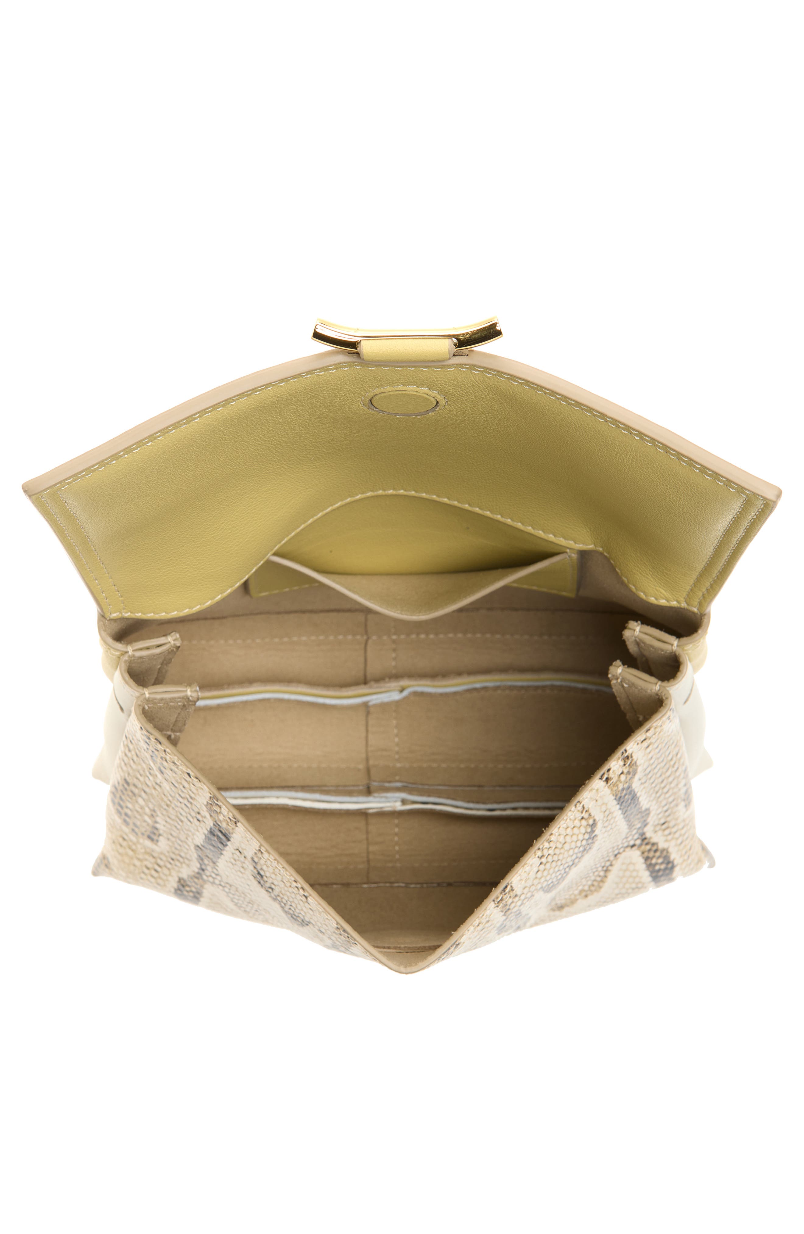 Ida Trio Colorblock Leather Clutch, Alternate, color, ISLAND PYTHON MIX