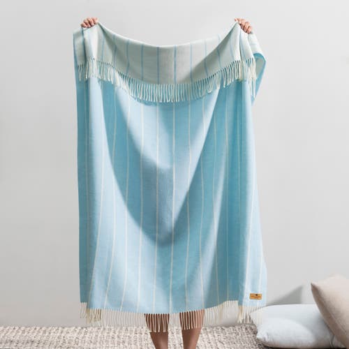 Lands Downunder Fiji Stripe Throw In Blue