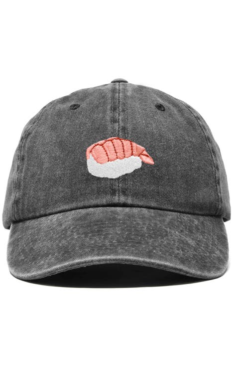 Shrimp Sushi Embroidered Dad Cap