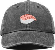 Dalix Shrimp Sushi Embroidered Dad Cap