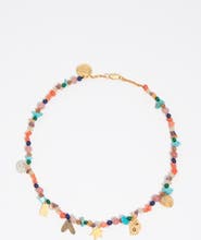 Bimba y Lola Necklace With Silhouettes And Multicolor Stones