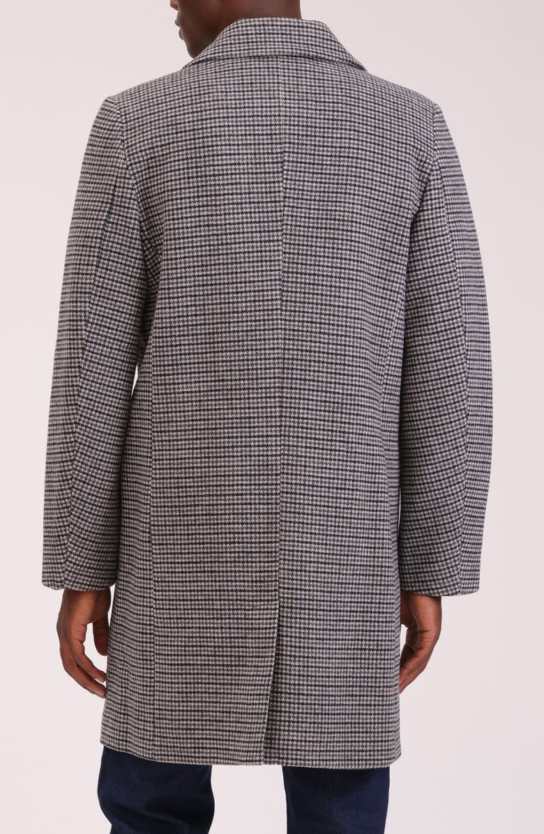 Bagatelle Houndstooth Topcoat, Alternate, color, Grey-Navy Houndstooth