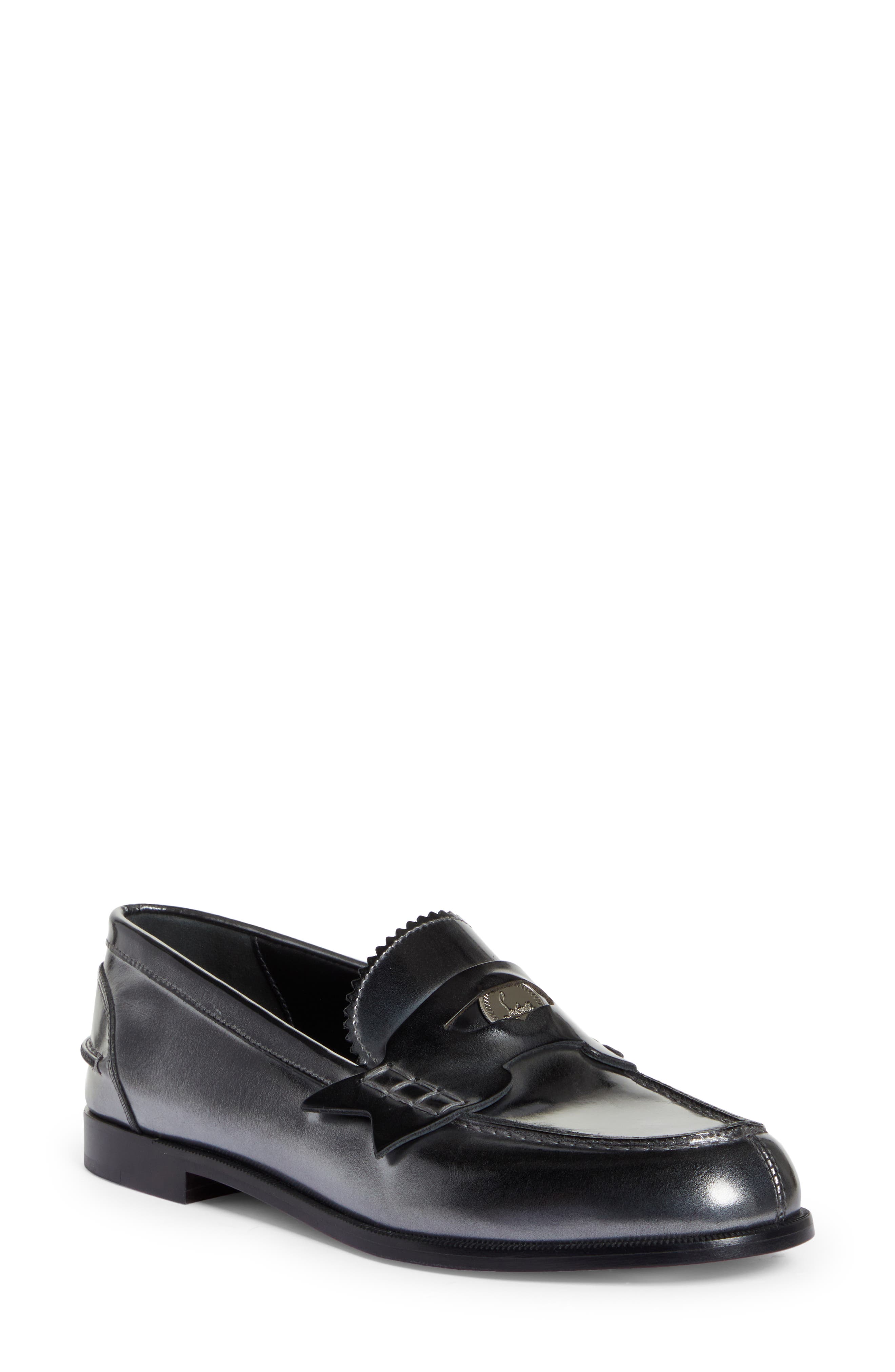 Christian Louboutin Airbrush Penny Loafer, Main, color, 