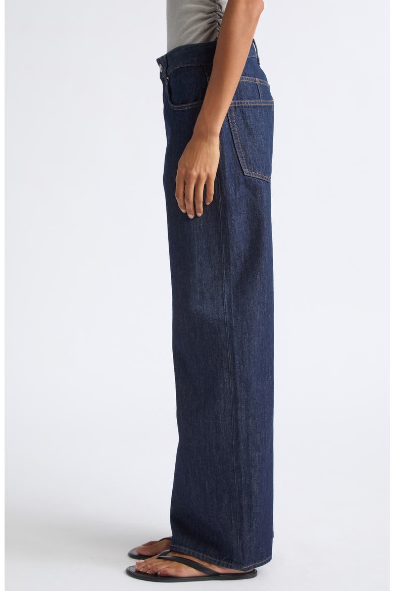 Saddle Wide Leg Jeans, Alternate, color, RINSED INDIGO