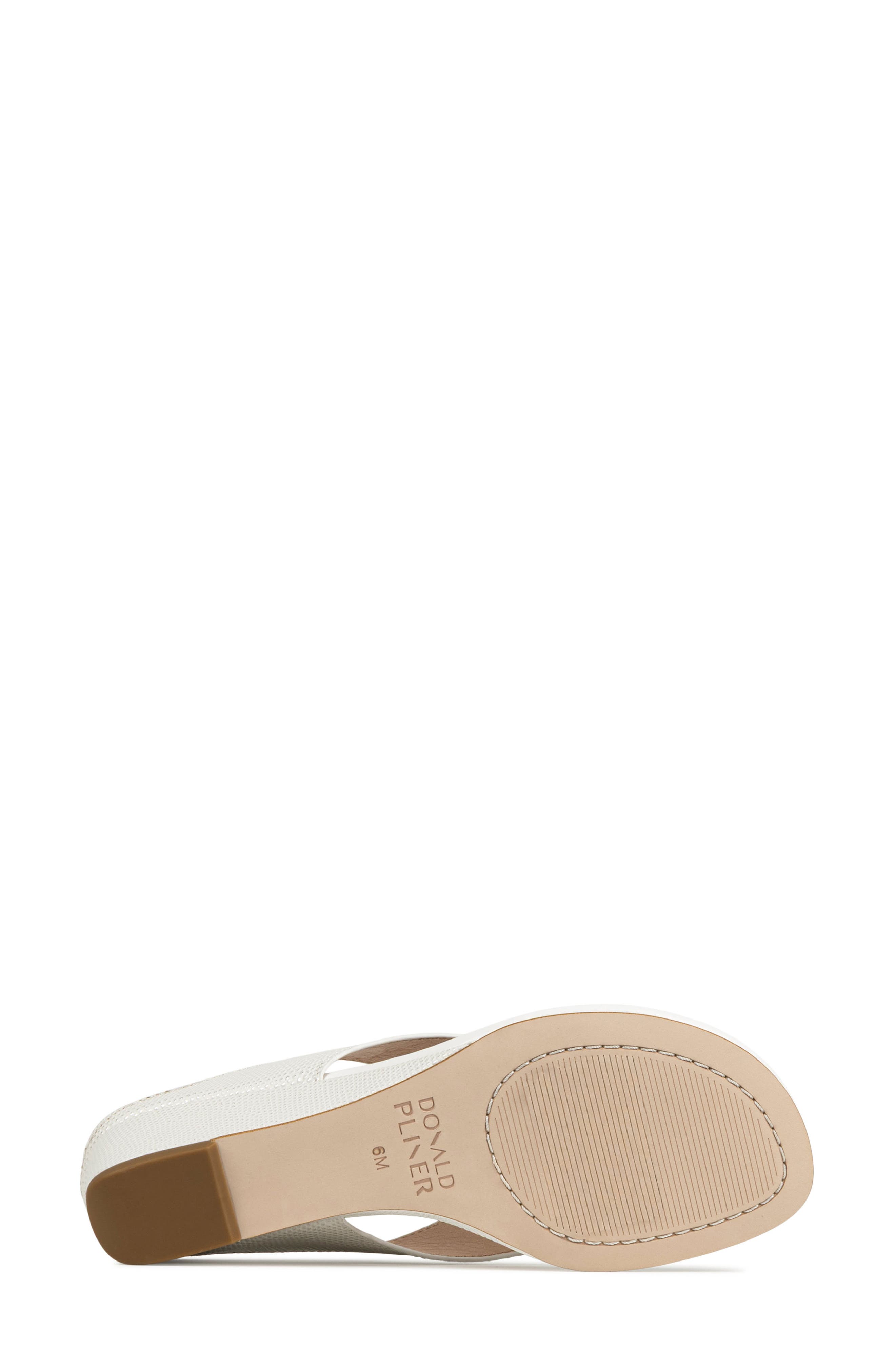 Vylette Wedge Flip Flop, Alternate, color, PORCELAIN