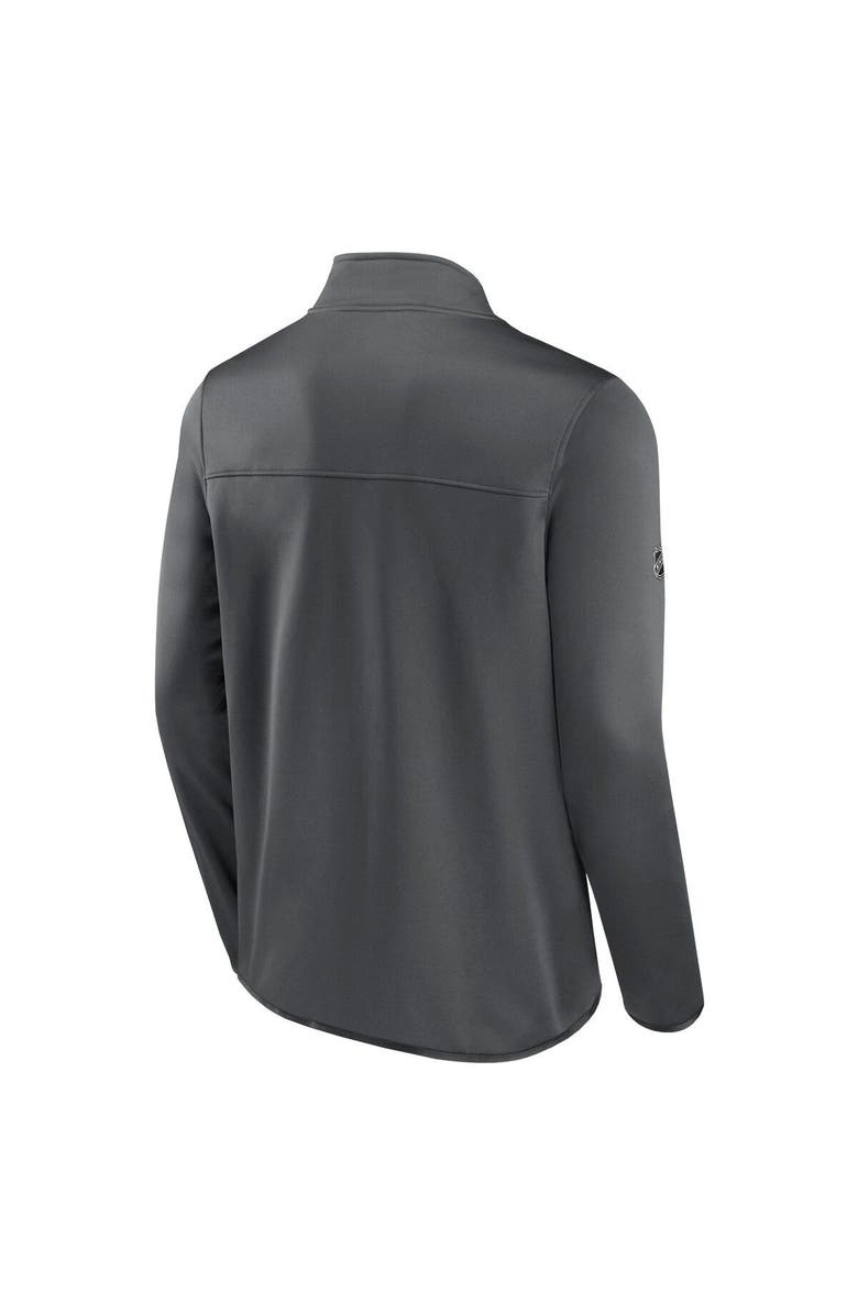 FANATICS Men's Fanatics Branded Gray Vegas Golden Knights Authentic Pro Rink Fleece Full-Zip Jacket, Alternate, color,