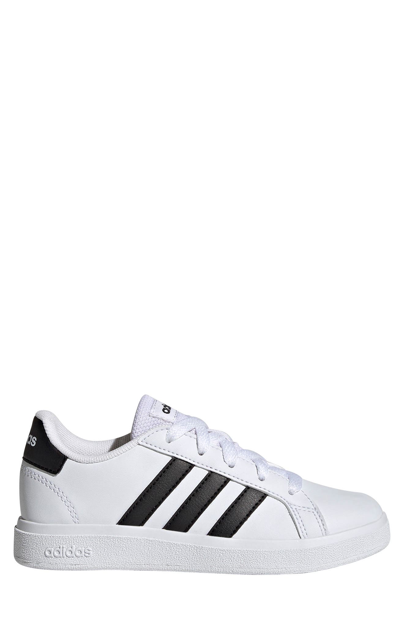adidas Grand Court 2.0 Sneaker, Alternate, color, Ftwr White/Core Black/Core Black