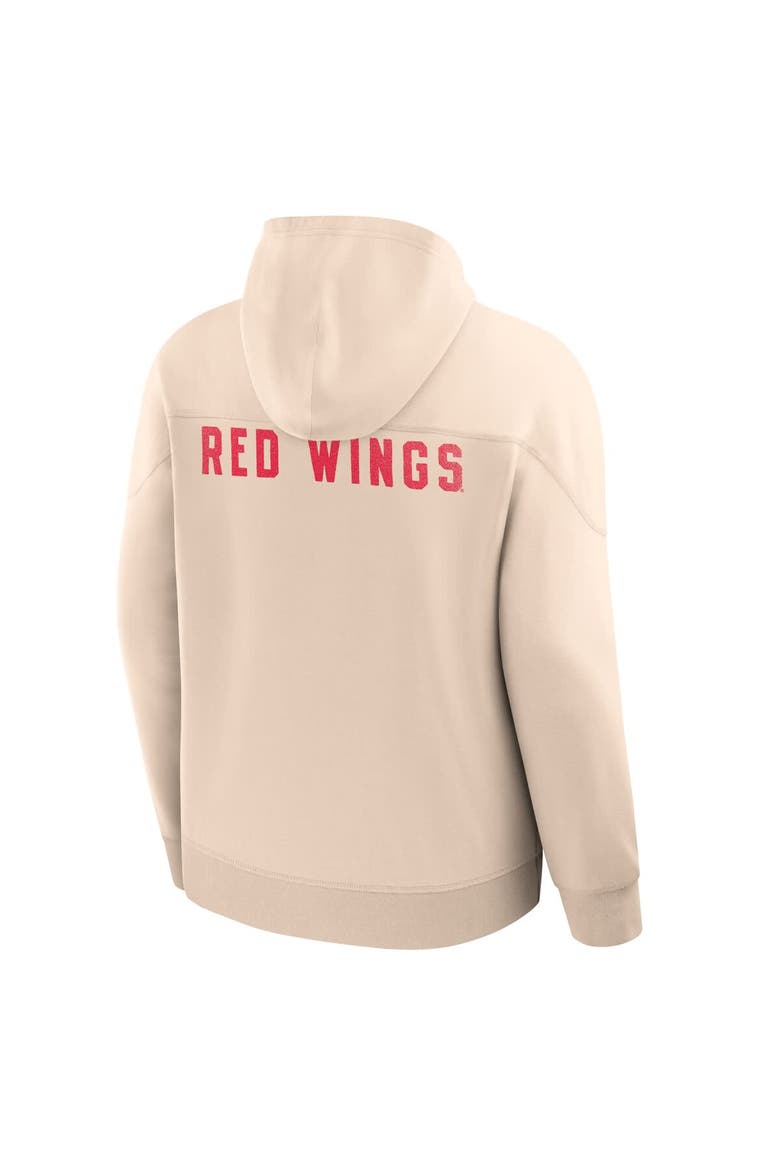 Men's Fanatics Cream Detroit Red Wings Vintage Hoodie, Alternate, color, Cream