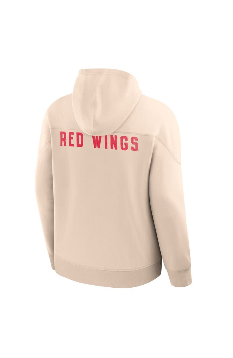 FANATICS Men's Fanatics Cream Detroit Red Wings Vintage Hoodie, Alternate, color, Cream