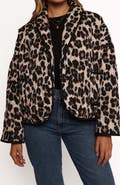 Petal & Pup Marcos Leopard Print Quilted Jacket