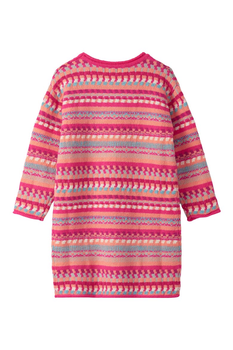 Kids' Sunset Stripe Sweater Dress, Alternate, color, SUNSET PATTERN