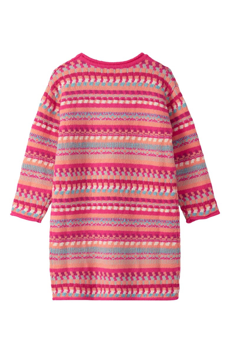 Hatley Kids' Sunset Stripe Sweater Dress, Alternate, color, Sunset Pattern