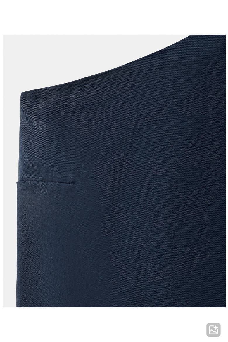 Tie Neck Crop Halter Top, Alternate, color, NAVY