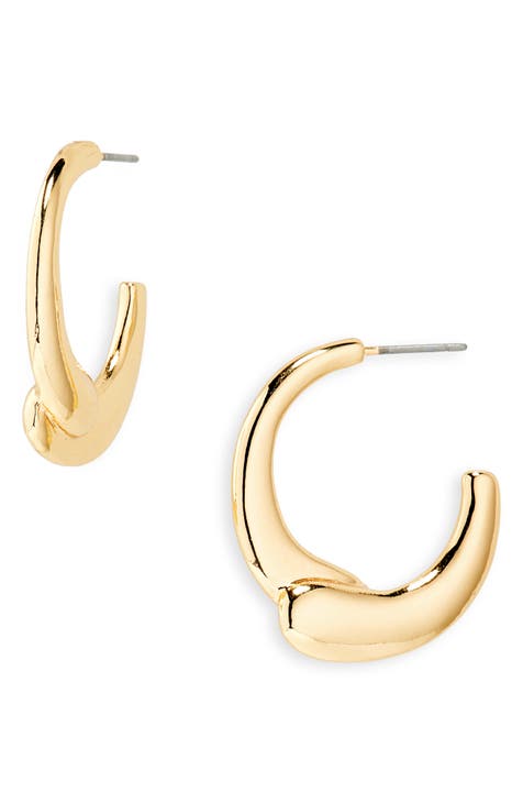 Twist C Hoop Earrings