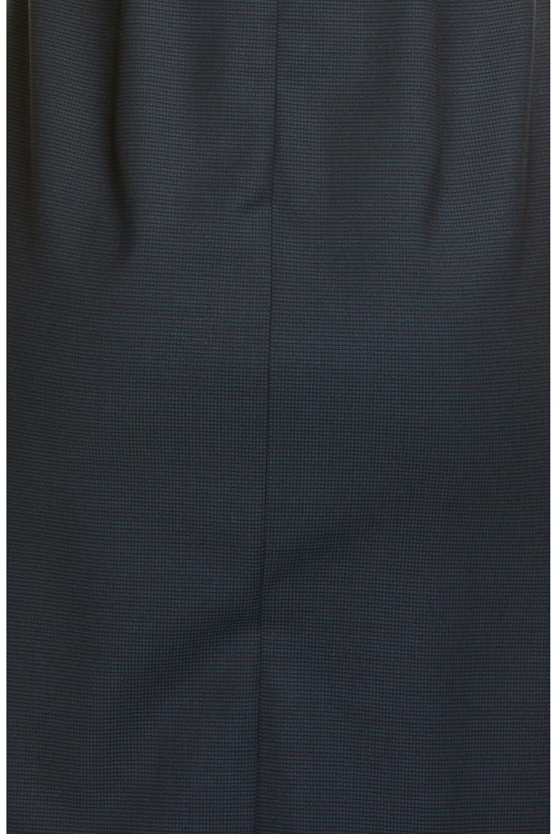 Digela Dark Emerald Patterned Wool Sheath Dress, Alternate, color, DARK EMERALD MINI PATTERN
