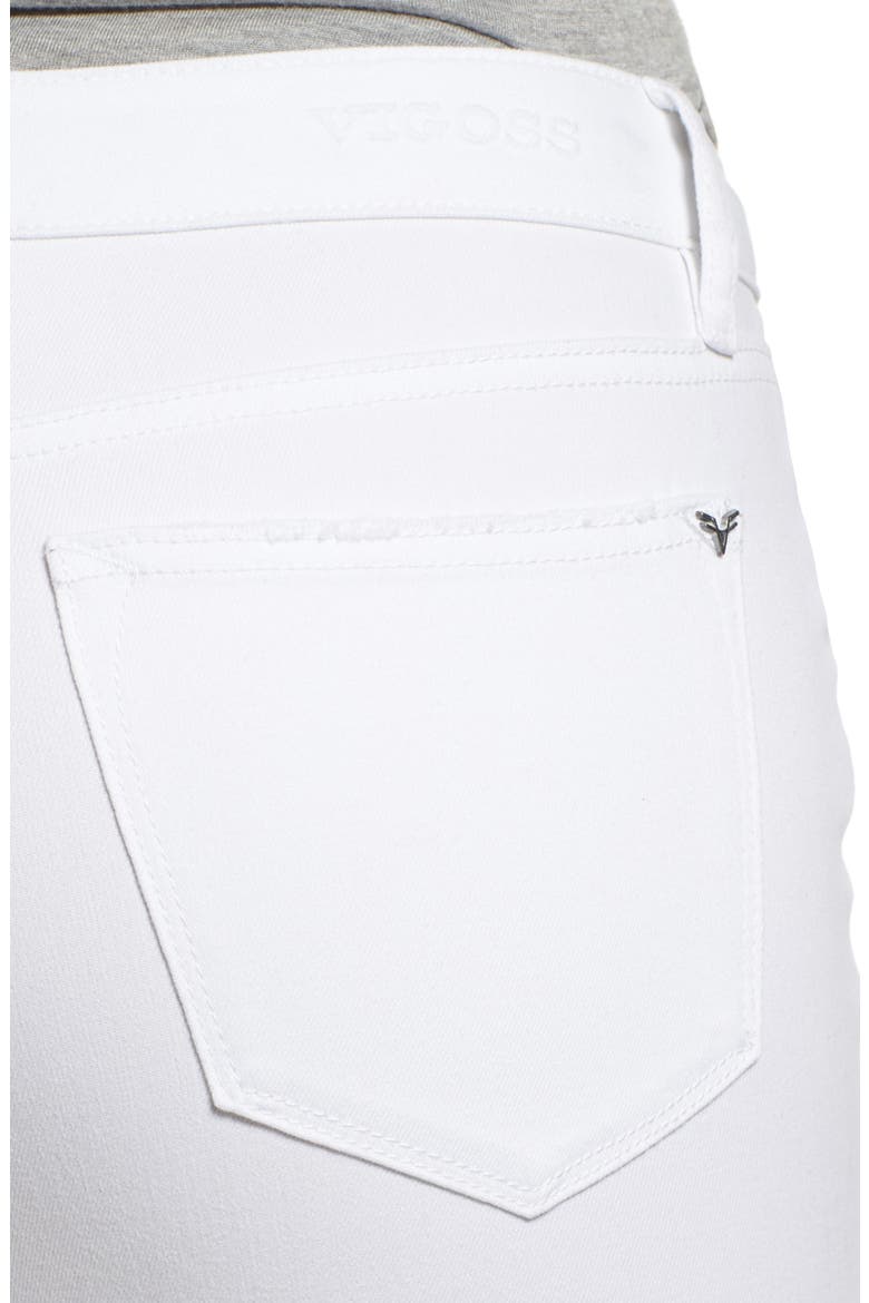 Chelsea High Waist Crop Skinny Jeans, Alternate, color, WHITE