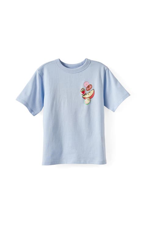 Kid's Poppy Oversize Graphic Print Tee