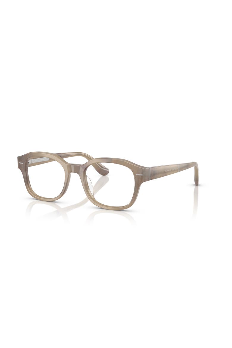 50mm Rectangle optical glasses, Main, color, Brown