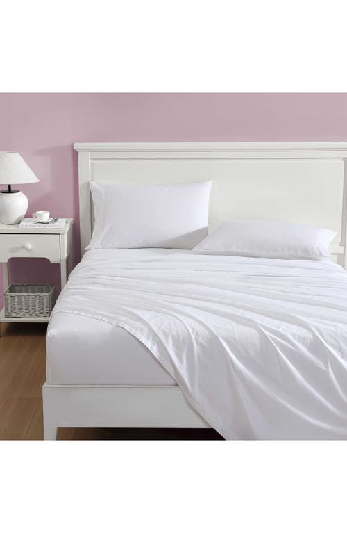 Laura Ashley Scallop Embroidered 4-piece Sheet Set In White