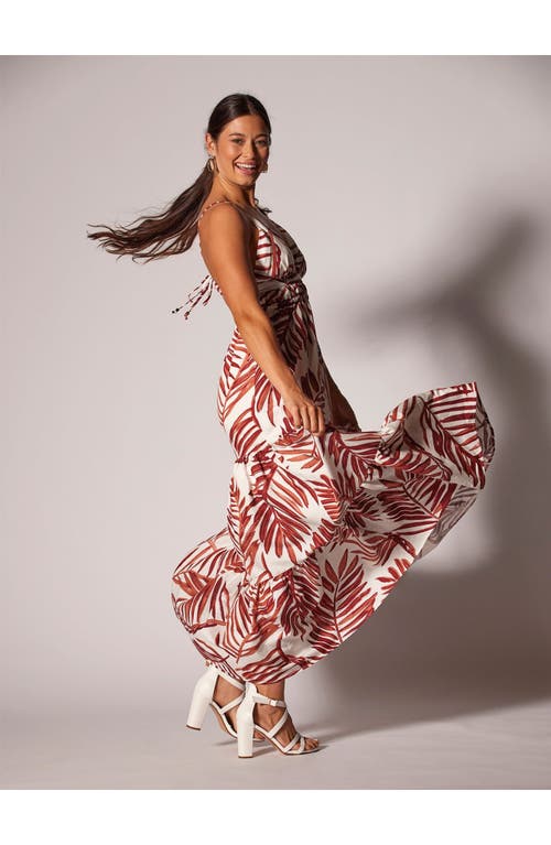 Tori Richard A New Leaf Kailani Dress In Mocha