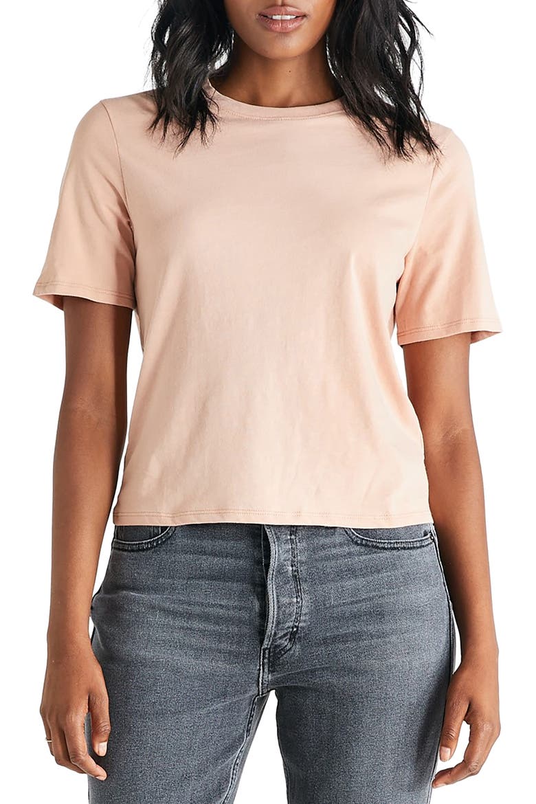 Evie T-Shirt, Main, color, COFFEE