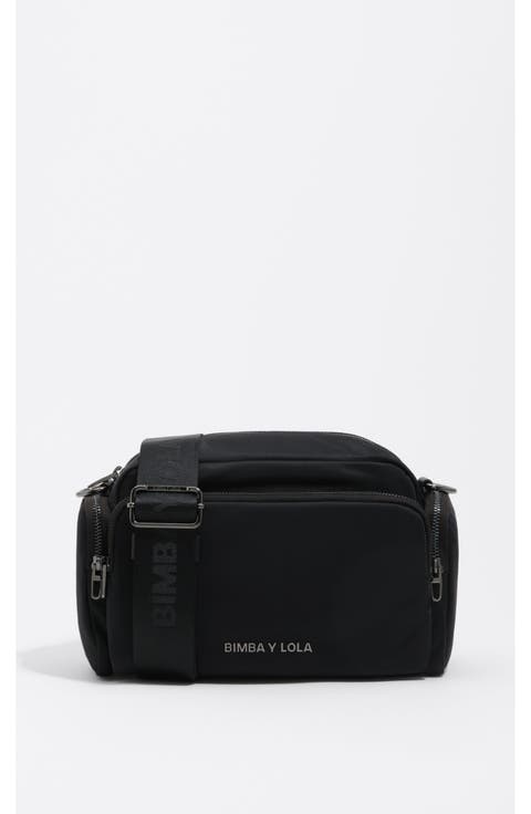 Nylon Pocket Rectangular Crossbody Bag