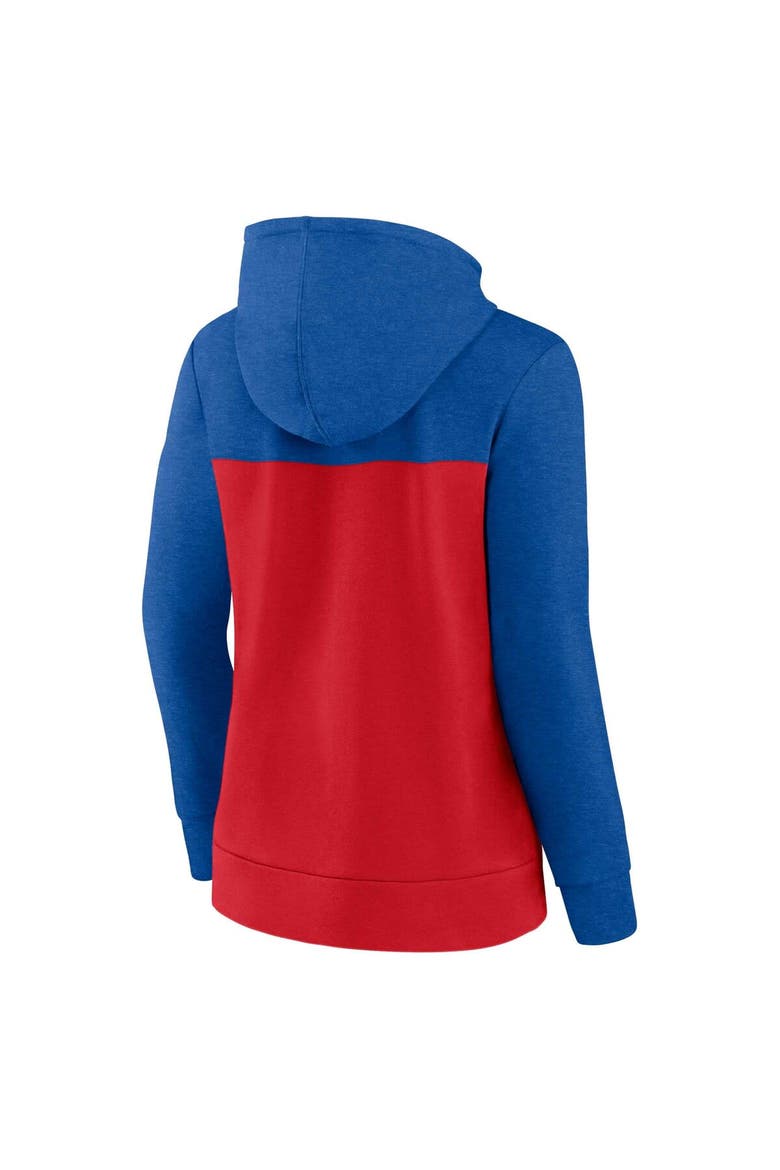 Women's Fanatics Branded Royal/Red Chicago Cubs City Ties Hoodie Full-Zip Sweatshirt, Alternate, color, Royal