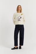Chinti & Parker Wool-Cashmere Snoopy Embroidered Sweater