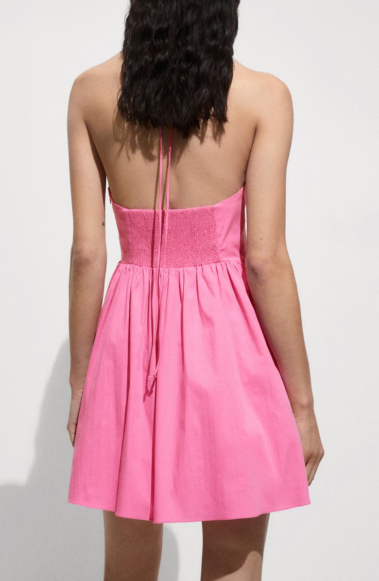 Ruched Cotton Blend Sundress