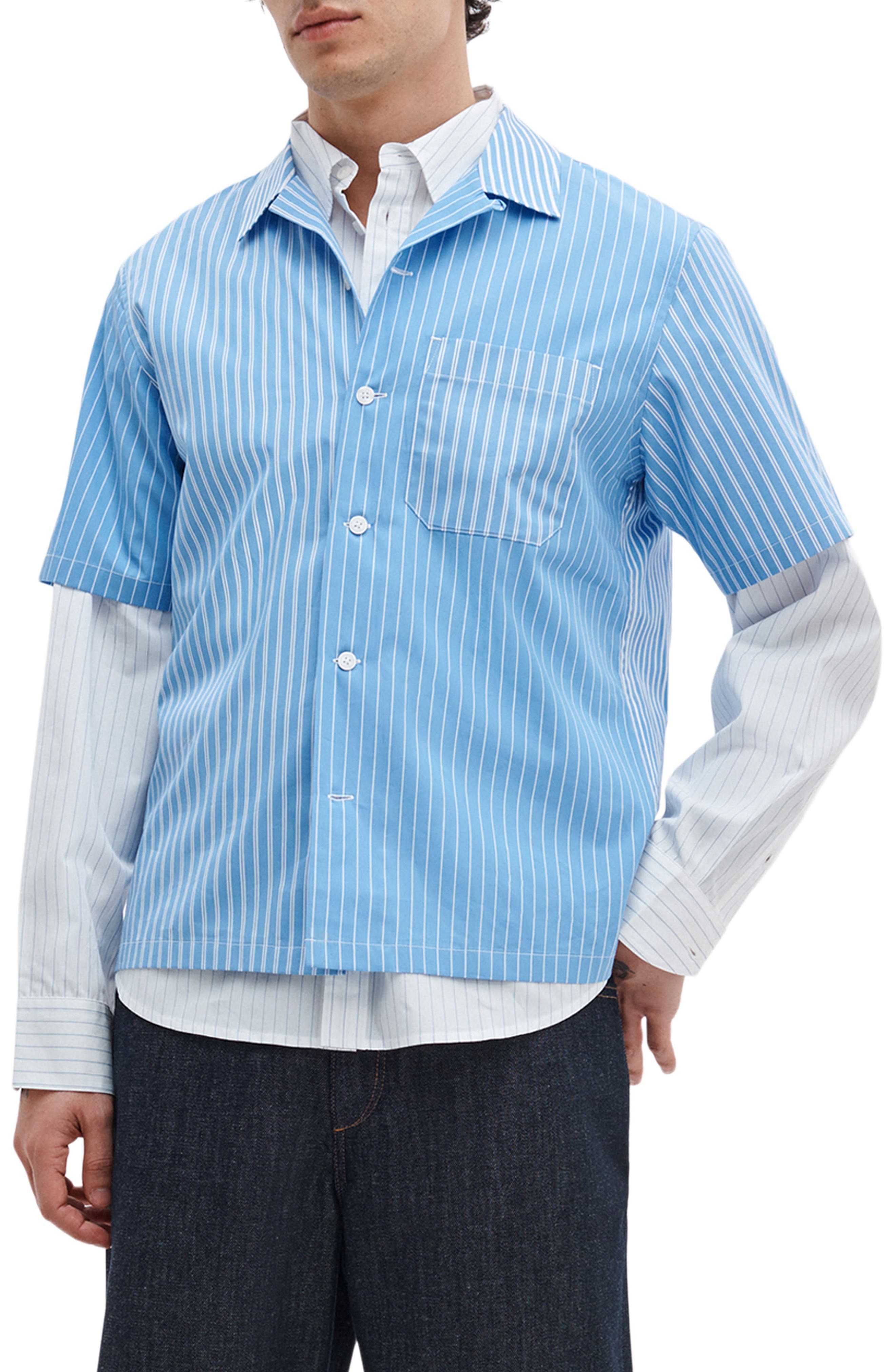 Avery Stripe Camp Shirt