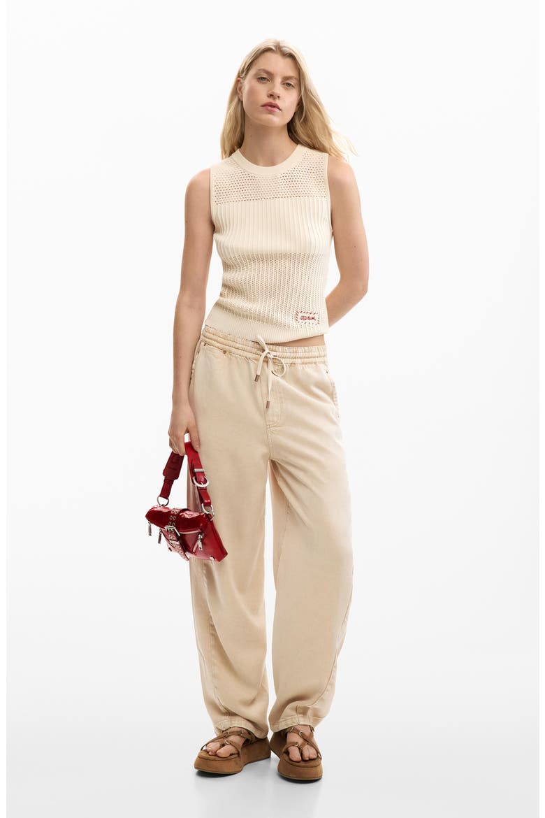 Sleeveless Sweater, Alternate, color, OFF WHITE