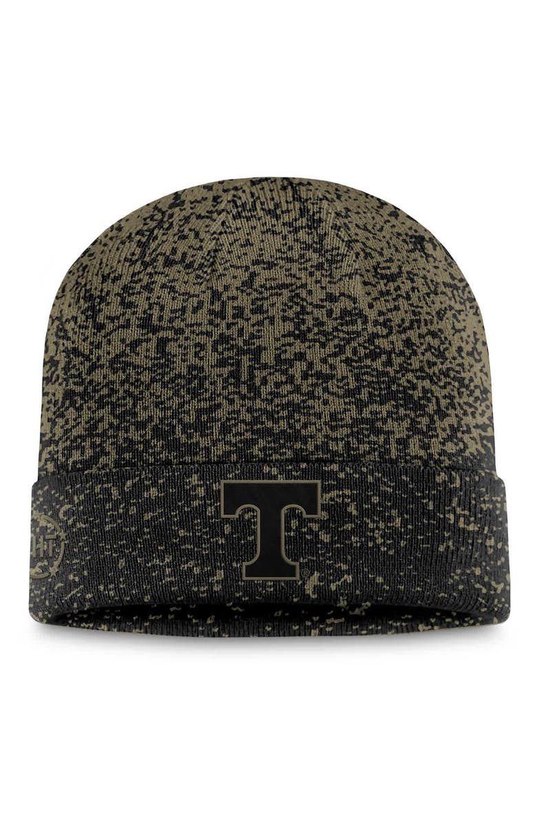 TOP OF THE WORLD Men's Top of the World Olive/Black Tennessee Volunteers Cuffed Knit Two-Tone Hat, Main, color,