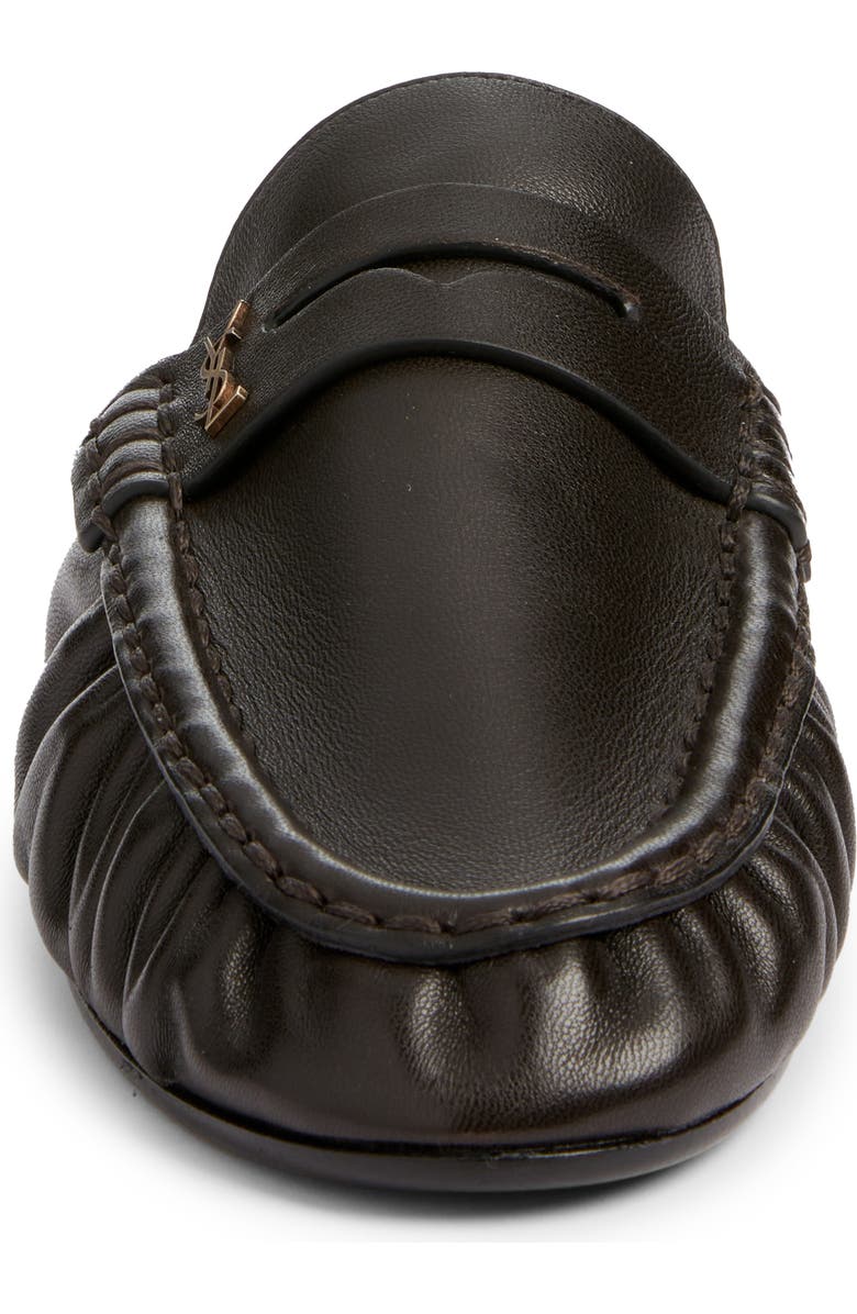 Saint Laurent Loafer Mule, Alternate, color, Eagle Brown