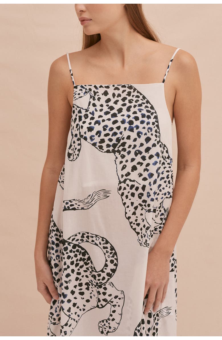 Desmond & Dempsey Square Nightie, Alternate, color, Jag Cream