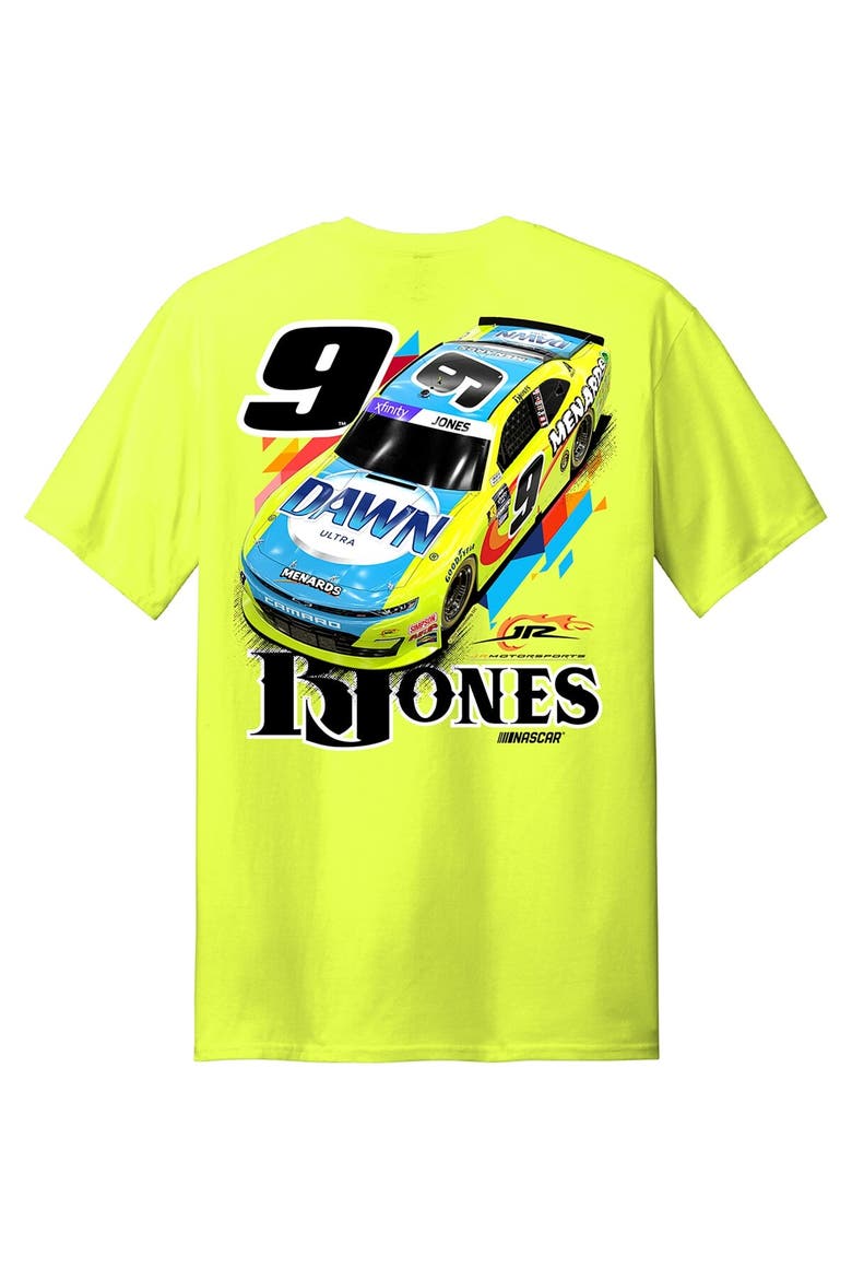 Men's Joe Gibbs Racing Team Collection  Yellow Brandon Jones Menards/Dawn Car T-Shirt, Alternate, color, Yellow